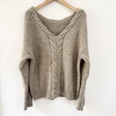 ROUge Vif ルージュヴィフ　Vネック長袖ニット　セーター　アルパカ