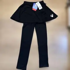 ミニーマウス　スカート付きレギンス ブラック