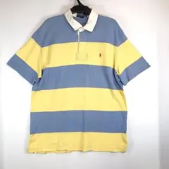 90s ラルフローレン 半袖ポロシャツ ラガーシャツ XLサイズ スリランカ製のサムネイル