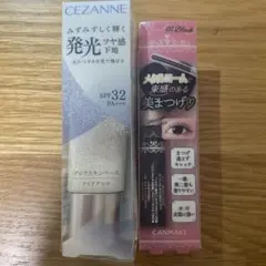 セザンヌ　グロウスキンベースクリアグロウ キャンメイク　メタルックマスカラ01のサムネイル