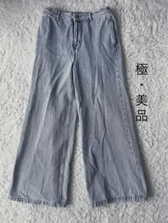 極美品 CLELクレイルVintageヴィンテージデザイン フレアデニムパンツSのサムネイル
