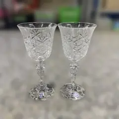 ボヘミアガラス ワイングラス ペア 2個セット 洋食器 BOHEMIA 小物格安