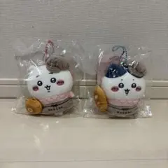 未使用新品 ちいかわベーカリー　スタッフさんなマスコット ちいかわ ハチワレ2点