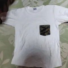 Champion ポケット付き Tシャツ M