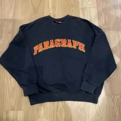 Paragraph P08 ブラック トレーナー　コットン100