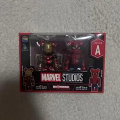 ハッピーくじ ベアブリック MARVEL A賞 アイアンマン&スパイダーマン