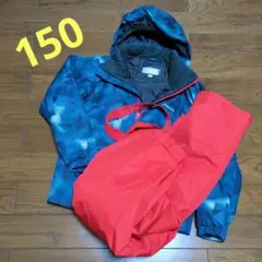 phenix スキーウェア　上下　ネイビー　赤　150