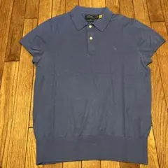 ポロ　ラルフローレン　ピマコットン　ポロニット　ネイビー