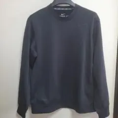 NIKEスウェットトレーナー　ブラック　メンズL　刺繍ロゴ　Therma-FIT