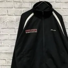 フィラ ジャージ　トラックジャケット　ブラックS ロゴ刺繍915