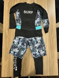 160ラッシュガード・水着3点セット帽子付き