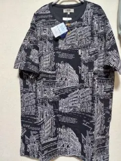 DAKS London 総柄 ヘンリーネック Tシャツ Lのサムネイル
