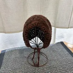 【ハンドメイド】　バブーシュカ　ニット帽