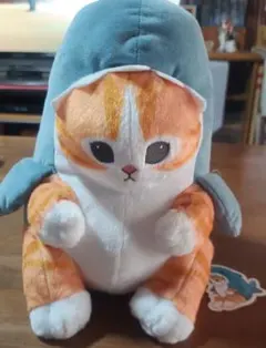 サメにゃんBIGぬいぐるみ　mofusand タグ付き