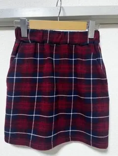 チェックミニスカート