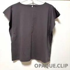 OPAQUE.CLIPフレンチスリーブ カットソー ダークグレーのサムネイル