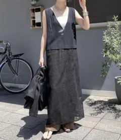 美品】ラッセルノースリワンピース ドルチェ ホワイト - メルカリ