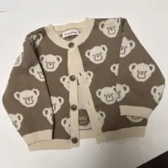 branshes クマ柄ニットカーディガン