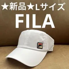 ★新品★速乾‼︎FILAフィラ メッシュテニスキャップ ホワイトLサイズ