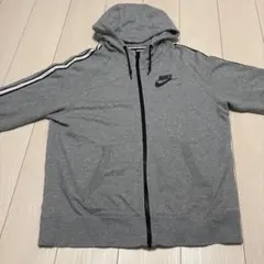 古着 NIKE フルジップパーカー グレー XLサイズのサムネイル