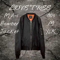 00s LOVE TREE MA-1 Bomber Jacket M Y2K