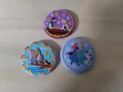 ディズニー刺繍缶バッジ3つセット
