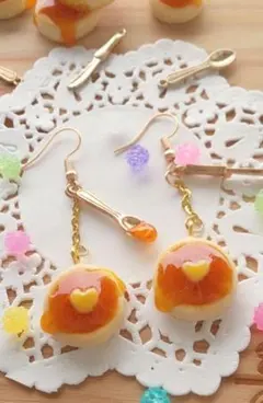 トロ～りシロップのパンケーキ ピアス イヤリング