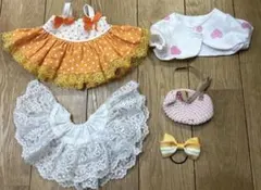 R*様 ぽぽちゃん用 ハンドメイド 衣装 5点セット ワンピース ボレロ バッグ