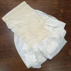 帯揚げ　クリーム色