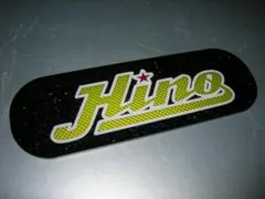 ◇日野バスマーク中アンドン小判板◇Hino改◇赤☆透ラメ◇トラック野郎