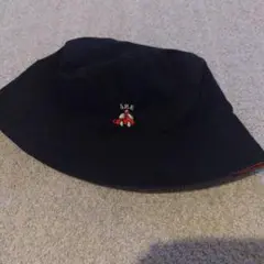 SONIA RYKIEL 黒いストライプハット