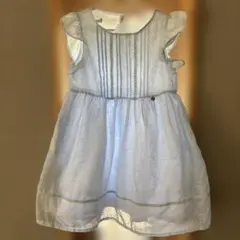 べべ　BeBe ワンピース　120水色爽やか可愛い上品のサムネイル