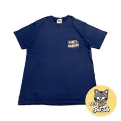 ヘインズ　ハーレーダビッドソン 古着 Tシャツ MILE HIGH ネイビー M
