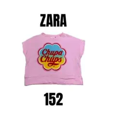 【ZARA ザラ】 美品　チュッパチャプス　クロップド　半袖Tシャツ　152