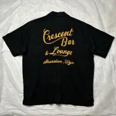 ヒューストン ボーリングシャツ オープンカラーシャツ 長袖 チェーン