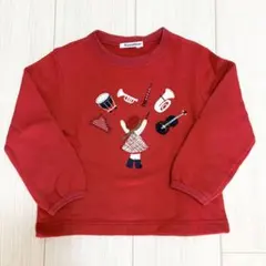 ファミリアトレーナー　赤　100サイズ