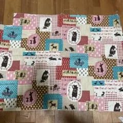 オックス　動物柄マルチカラープリント生地