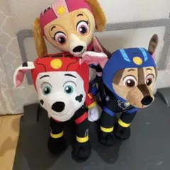 パウパトロール　moto pups BIGぬいぐるみA B