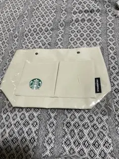 Starbucks ポケット付きバッグ クリーム色
