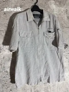 airwalk エアウォーク　半袖チェックシャツ　L フィッシング　Tシャツのサムネイル