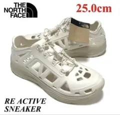 新品25cm　ノースフェイス リアクティブスニーカー　ホワイト　シューズサンダル