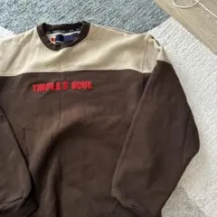 90s vintage トリプルファイブソウル　NYC 刺繍　ロゴ　スウェット