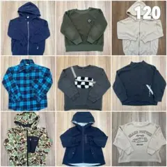 男の子まとめ売りトップスアウター120 10点
