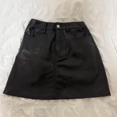 heatherヘザー/ミニスカート/レザースカート