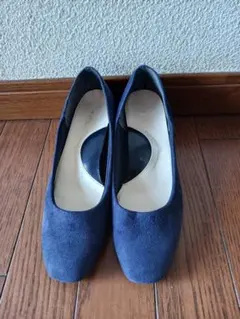 ヴェリココ　velikoko スエードパンプス　23.5cm　ネイビー