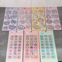 レア　サンリオ　ウォーターシール　おはじきふうシール　キティ　マイメロ　クロミ