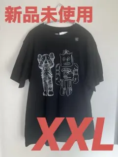 KAWS+WARHOL コラボTシャツ XXL 黒