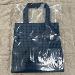 ◉familiar ファミリア トートバッグ 青 チェック 小◉