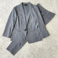 ✨美品✨️ESPRITMUR パンツスーツ 13号 グレー 洗える 春夏 薄手のサムネイル