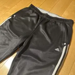 日本製 adidas トラックパンツ CLIMALITE フレア L ブラック